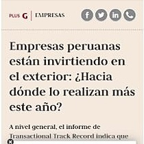 Empresas peruanas estn invirtiendo en el exterior: Hacia dnde lo realizan este ao?